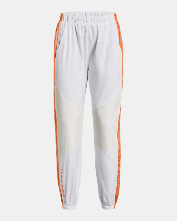 Women's UA RUSH™ Woven Pants, White, pdpMainDesktop image number 6